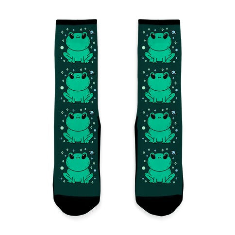 Alien Space Frog Socks